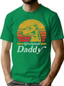 Retro Vintage English Greyhound Daddy T-Shirt for Men & Women, T-Shirts Graphic Tee - Green