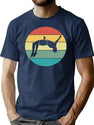 Retro Vintage Funny Cliff Jumping Jumper Jumpers T-Shirt for Men & Women, T-Shirts Graphic Tee - Navy