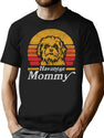 Retro Vintage Havanese Mommy T-Shirt for Men & Women, T-Shirts Graphic Tee - Black