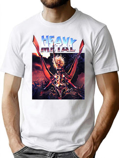Retro Vintage Heavy-Movie Men Women Funny Metal-Tshirt T-Shirt T-Shirt for Men & Women, T-Shirts Graphic Tee - Black