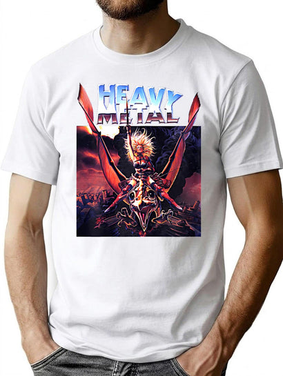 Retro Vintage Heavy-Movie Men Women Funny Metal-Tshirt T-Shirt T-Shirt for Men & Women, T-Shirts Graphic Tee - Black