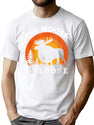 Retro Vintage Moose Is Loose Funny Moose Lover T-Shirt for Men & Women, T-Shirts Graphic Tee - White