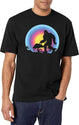 Retro Vintage Sunset Bigfoot Silhouette Sun Believe T-Shirt for Men & Women, T-Shirts Graphic Tee - White