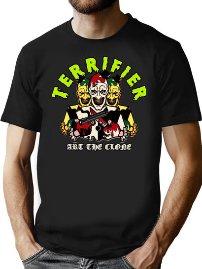 Retro Vintage Terifier Yellow Love You T-Shirt for Men & Women, T-Shirts Graphic Tee - Black