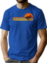 Retro Vintage Woodcock T-Shirt for Men & Women, T-Shirts Graphic Tee - Blue