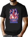 Retro Vote For Linda Bootleg Graphic T-Shirt - Black