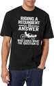 Riding A Recumbent Is The Answer Funny Recumbent Bike (1) T-Shirt for Men & Women, T-Shirts Graphic Tee - White