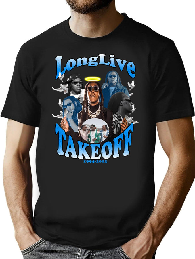 Rip Takeoff Bootleg Graphic T-Shirt - Black
