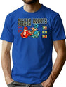Rock'Em Sock'Em Robots Worn T-Shirt for Men & Women, T-Shirts Graphic Tee - Blue