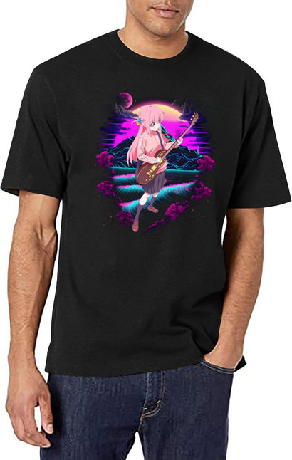 Rocking With Bocchi Musical Chronicles Vintage T-Shirt for Men & Women, T-Shirts Graphic Tee - Black
