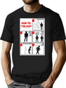 Rocky Horror Picture Show Time Warp T-Shirt for Men & Women, T-Shirts Graphic Tee - Black