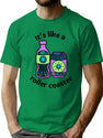 Roller Coaster - Funny Weird Bad Translation Error Bootleg Graphic T-Shirt - Green