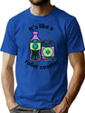 Roller Coaster - Funny Weird Bad Translation Error Bootleg Graphic T-Shirt - Blue