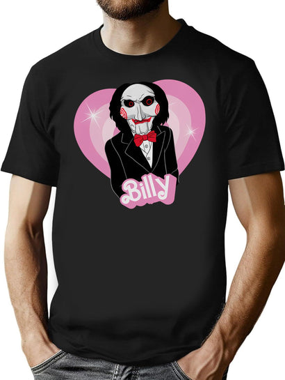 Romantic Billy Saw Movie T-Shirt for Men & Women, T-Shirts Graphic Tee - Black