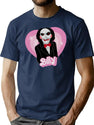 Romantic Billy Saw Movie T-Shirt for Men & Women, T-Shirts Graphic Tee - Navy