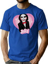 Romantic Billy Saw Movie T-Shirt for Men & Women, T-Shirts Graphic Tee - Blue