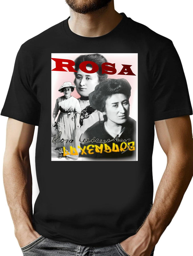 Rosa Luxemburg Bootleg Bootleg Graphic T-Shirt - Black