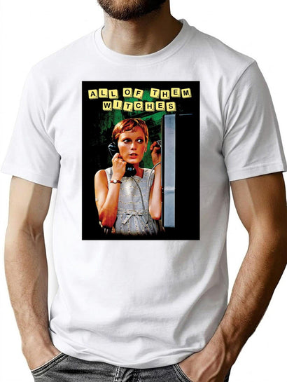 Rosemarys Baby All of Them Witches Classic Premium Heavyweight Cotton T-Shirt - Black