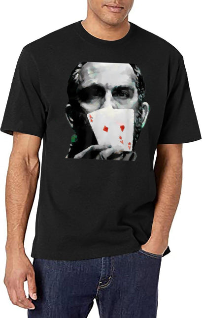 Rounders Movie Classic Movie Poker T-Shirt Pocket Aces Black T-Shirt - Black