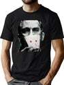Rounders Movie Classic Movie Poker T-Shirt Pocket Aces Black T-Shirt - Green