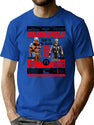 Rumble In Rome Gladiator Poster T-Shirt for Men & Women, T-Shirts Graphic Tee - Blue