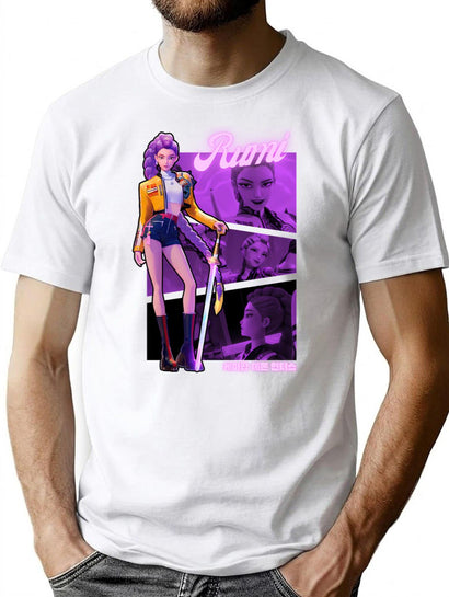 Rumi - K-Pop Demon Hunters T-Shirt for Men & Women, T-Shirts Graphic Tee - Black