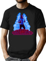 Runuppercy Bluered Bootleg Graphic T-Shirt - Black