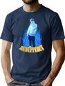 Runuppercy Bootleg Graphic T-Shirt - Navy
