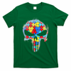 Skull Autism Awareness Tee Mom Dad Autism T-Shirt