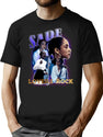 Sade For Fans Bootleg Graphic T-Shirt - Black