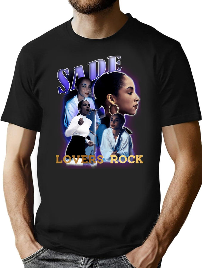 Sade For Fans Bootleg Graphic T-Shirt - Black