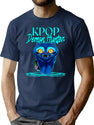 Saja Boys - Kpop Demon Hunter - Derpy T-Shirt for Men & Women, T-Shirts Graphic Tee - Navy