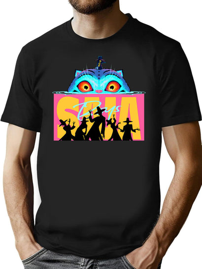 Saja Boys - Kpop Demon Hunter T-Shirt for Men & Women, T-Shirts Graphic Tee - Black