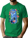 Saja Hunter Blue Cat Anime Style Official T-Shirt T-Shirt for Men & Women, T-Shirts Graphic Tee - Green