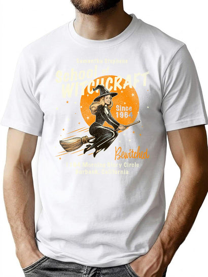 Samantha Stephens School Of Witchcraft Worn T-Shirt for Men & Women, T-Shirts Graphic Tee - Black