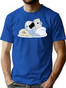Samezu Tablet T-Shirt for Men & Women, T-Shirts Graphic Tee - Blue