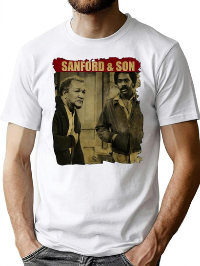 Sanford And Son - Retro Style Black Premium Heavyweight Cotton T-Shirt - Black
