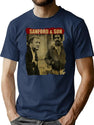 Sanford And Son - Retro Style Black Premium Heavyweight Cotton T-Shirt - Navy
