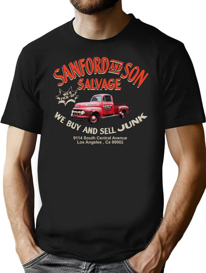 Sanford And Son Salvage Worn Truck Dks T-Shirt for Men & Women, T-Shirts Graphic Tee - Black
