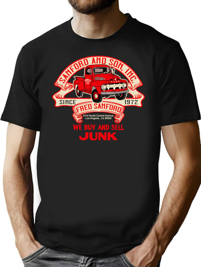 Sanford And Son Truck Ribbon T-Shirt for Men & Women, T-Shirts Graphic Tee - Black