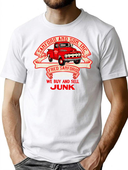 Sanford And Son Truck Ribbon T-Shirt for Men & Women, T-Shirts Graphic Tee - Black