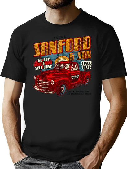 Sanford And Son Vintage T-Shirt for Men & Women, T-Shirts Graphic Tee - Black