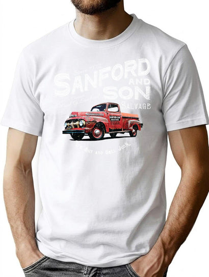 Sanford And Son We Buy And Sell Junk Beat Up Red Truck T-Shirt for Men & Women, T-Shirts Graphic Tee - Black