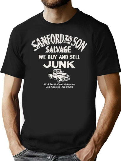 Sanford And Son We Buy And Sell Junk Distressed Classic T-Shirt for Men & Women, T-Shirts Graphic Tee - Black