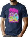 Sanguisugabogg Monsters Premium Heavyweight Cotton T-Shirt - Navy