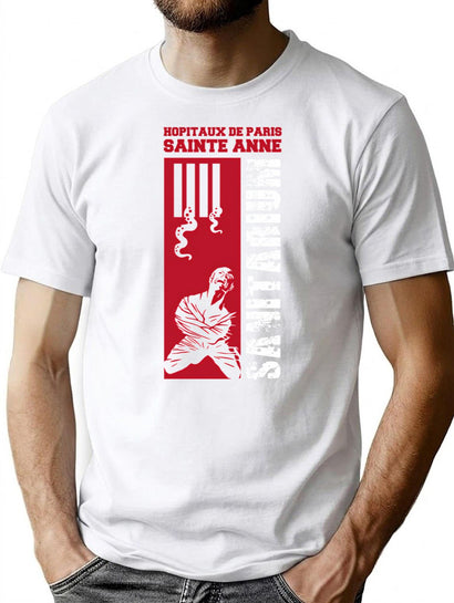 Sanitarium - Sainte Anne Hospitals - Cthulhu T-Shirt for Men & Women, T-Shirts Graphic Tee - Black