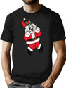 Santa Art (Clean) T-Shirt for Men & Women, T-Shirts Graphic Tee - Black