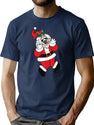 Santa Art (Clean) T-Shirt for Men & Women, T-Shirts Graphic Tee - Navy