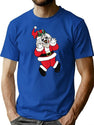 Santa Art (Clean) T-Shirt for Men & Women, T-Shirts Graphic Tee - Blue