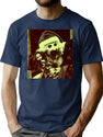 Santa Art T-Shirt for Men & Women, T-Shirts Graphic Tee - Navy